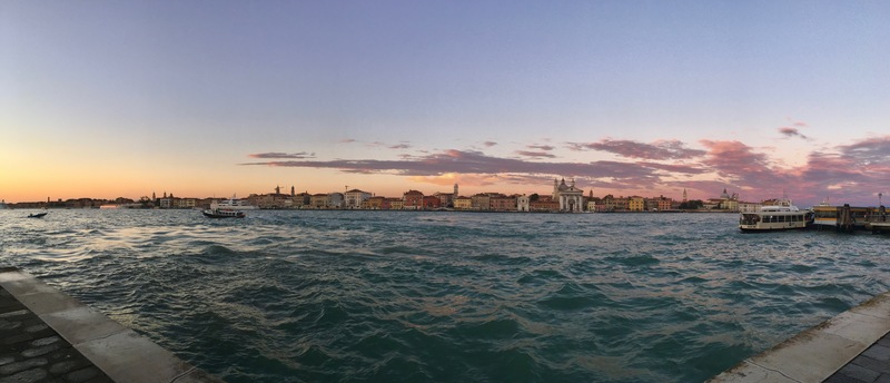 Sunset cruise along Venice