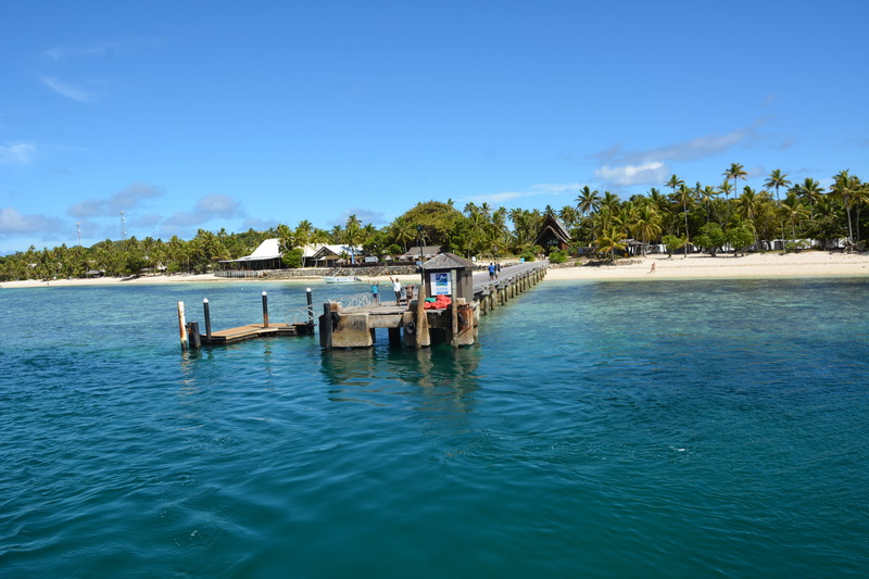 Mana Island port in Fiji