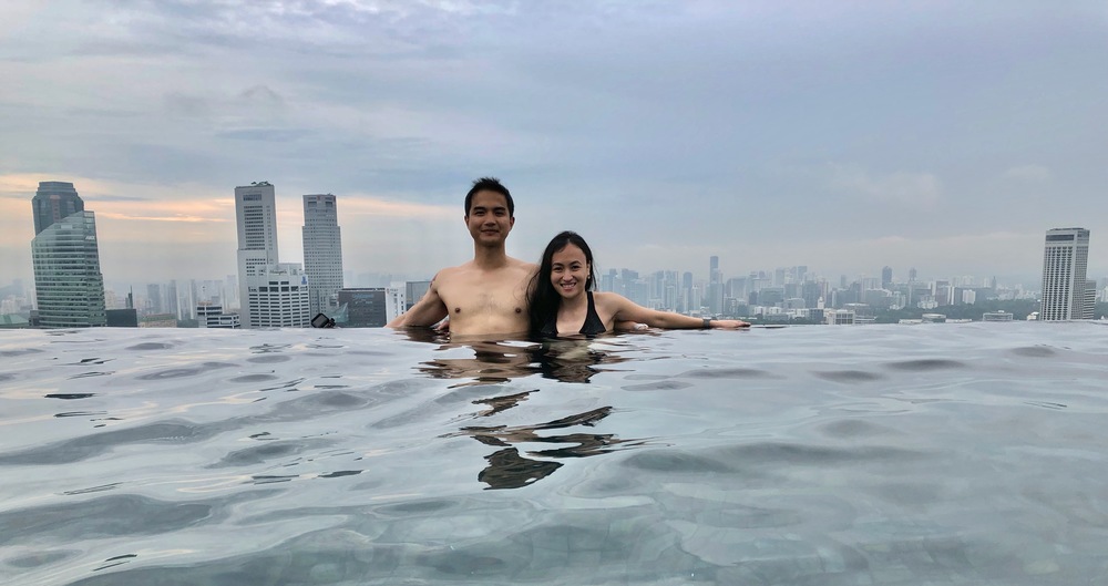 Francis and Frances in the Infinity Pool
