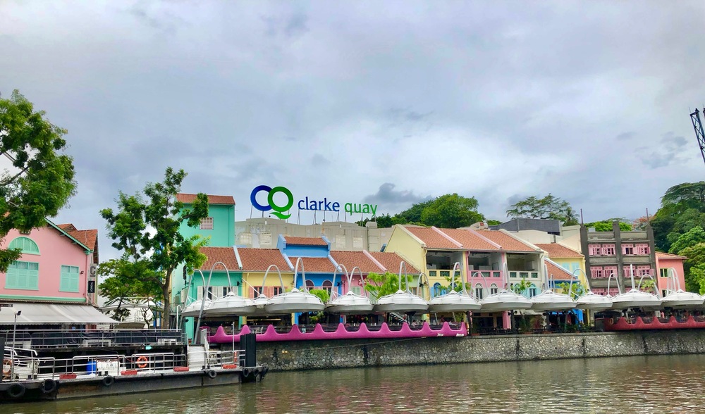 Clarke Quay by the river