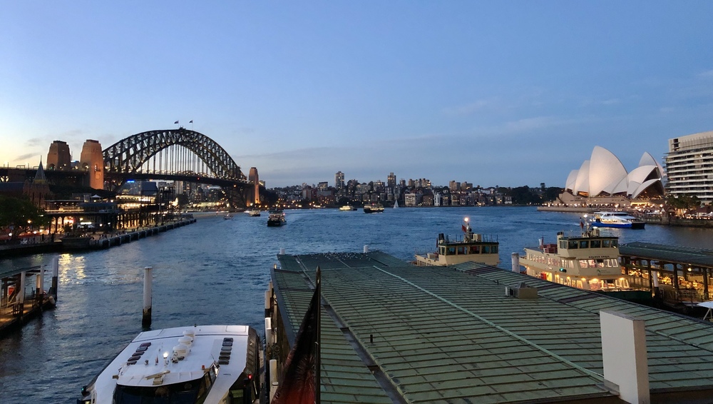 View of the Harbour bridge and Opera House