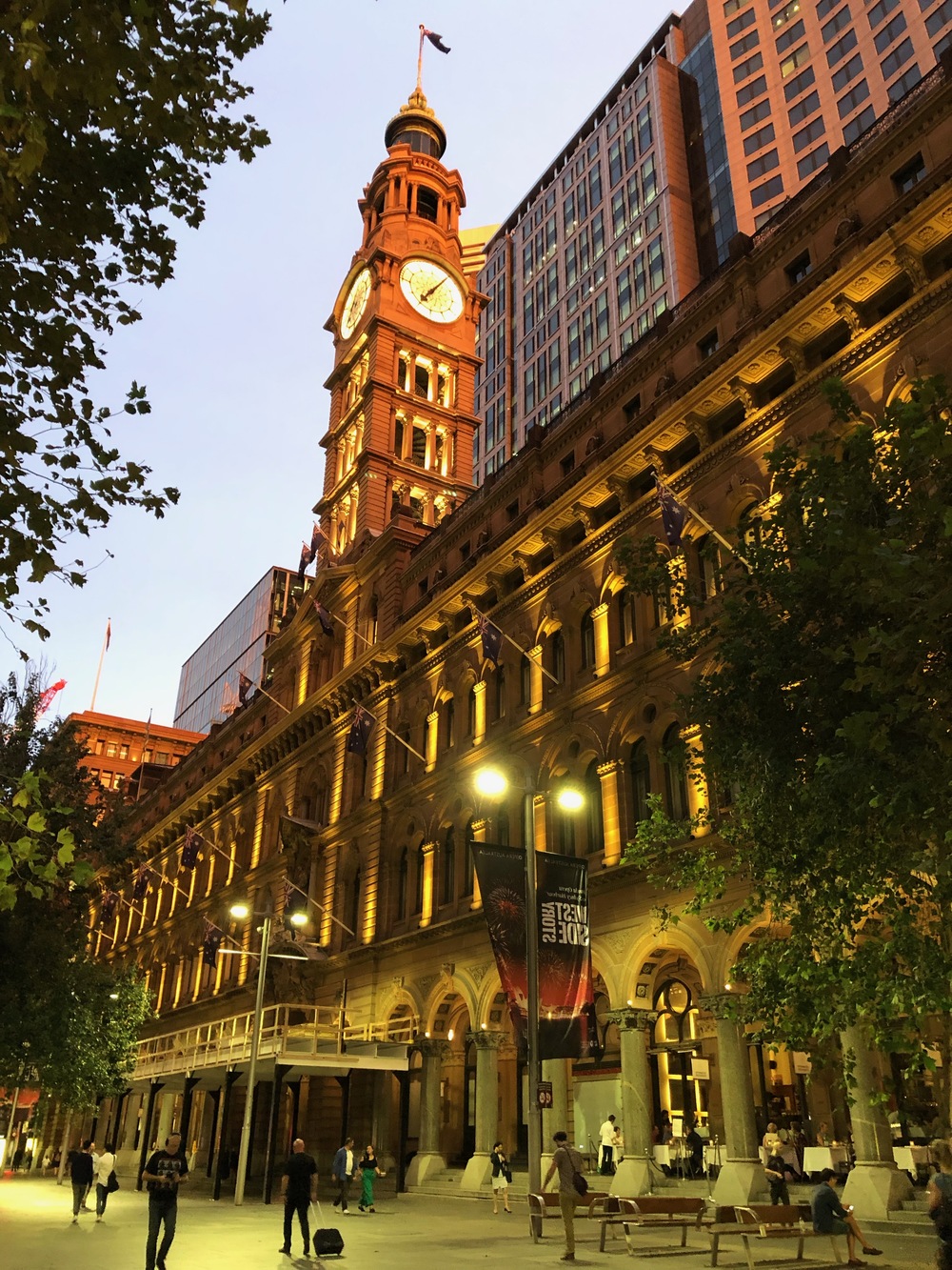 No. 1 Martin Place building by sunset