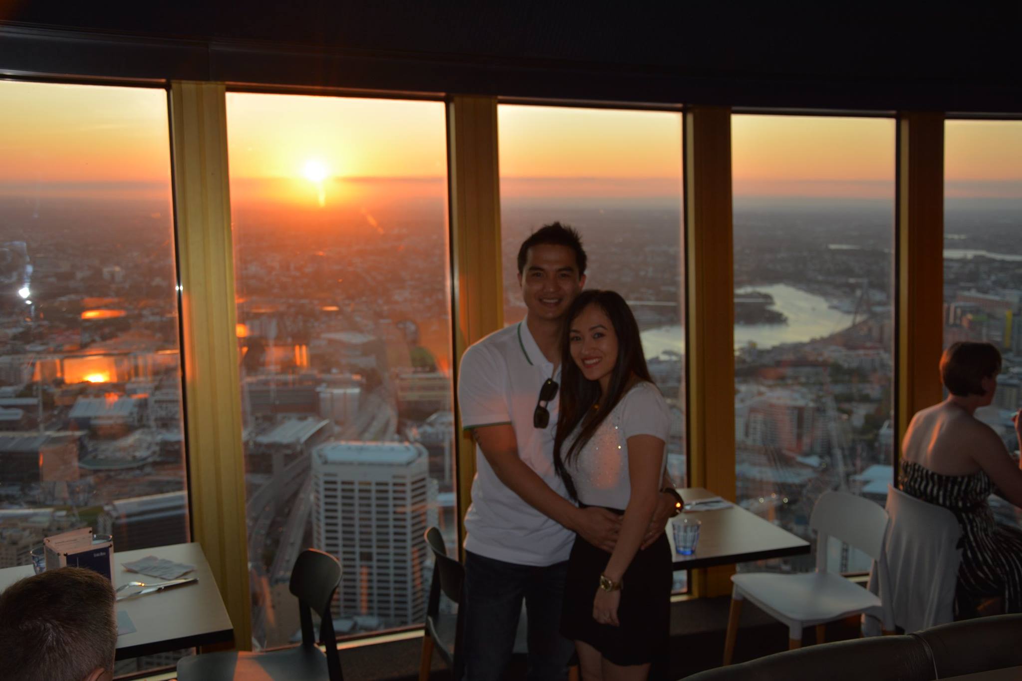 Francis and Frances at the Sydney Tower 360 Dining