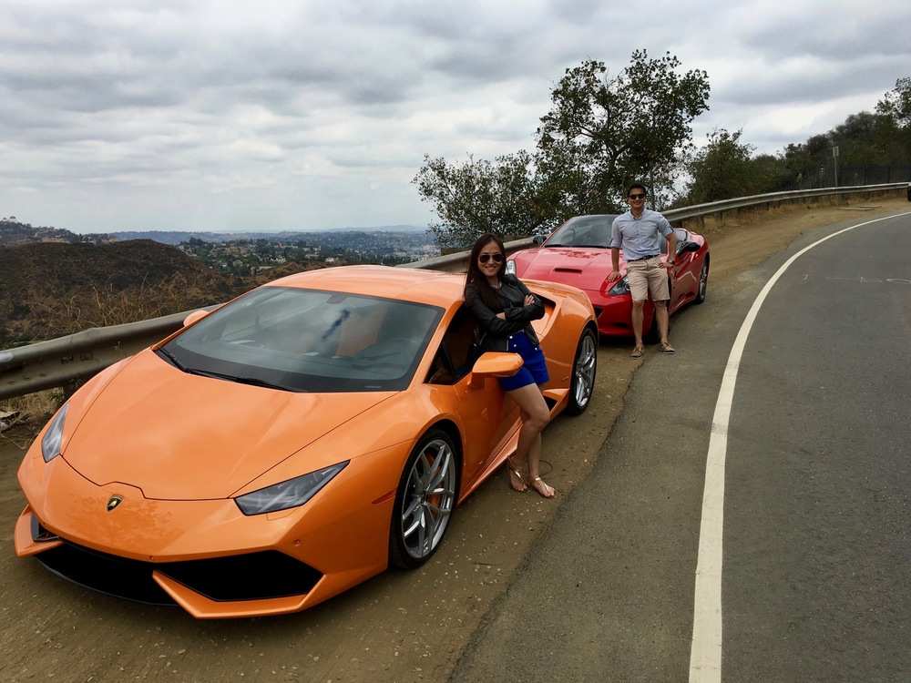 Lamborghini and Ferrari Hollywood LA