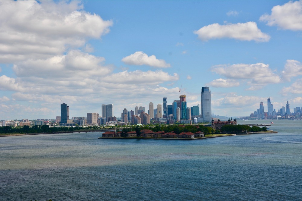Manhattan from Statue of Liberty,Liberty Island